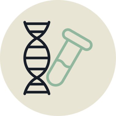 DNA simgesi vektör illüstrasyonu