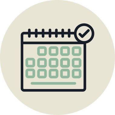 takvim tarihi simgesi tam biçiminde