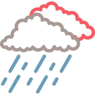 Bulut. Web simgesi basit illüstrasyon