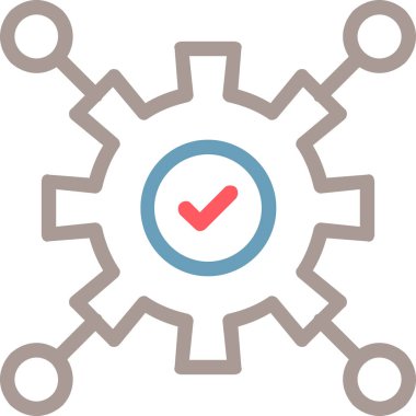 dişli simgesi vektör illüstrasyonu