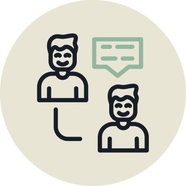 İnsan simgesinin vektör illüstrasyonu