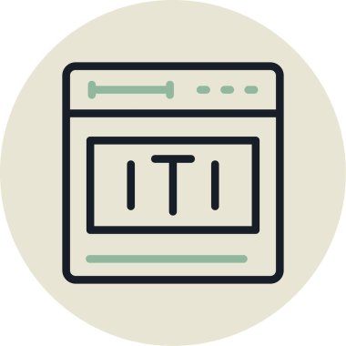 Seo ve simgenin vektör illüstrasyonu