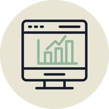 Web simgesi vektör illüstrasyonu