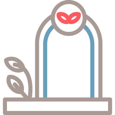 Çiçek. Web simgesi basit illüstrasyon