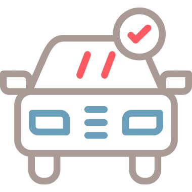 - Araba. Web simgesi basit illüstrasyon