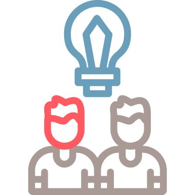 fikir simgesi, vektör illüstrasyonu