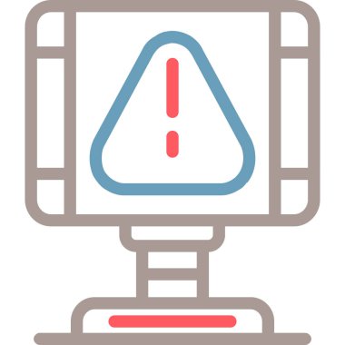 Alarm uyarı hatası simgesi - dış hat biçiminde