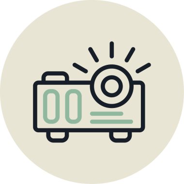 kamera simgesi vektör illüstrasyonu