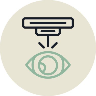 Göz simgesi vektör illüstrasyonu