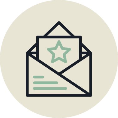 posta zarfı vektör simgesi