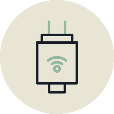 Kablo. Web simgesi basit tasarım