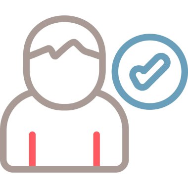 İşaretleme simgesi vektör illüstrasyon tasarımını kontrol et