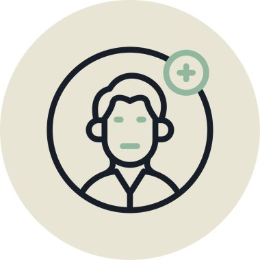 İnsan simgesinin vektör illüstrasyonu