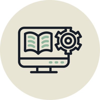 kitap simgesi vektör illüstrasyonu