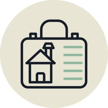 Modern simgenin vektör illüstrasyonu