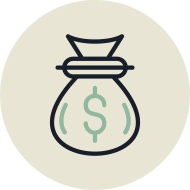 Para için. Web simgesi basit tasarım