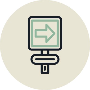 ok simgesi vektör illüstrasyonu