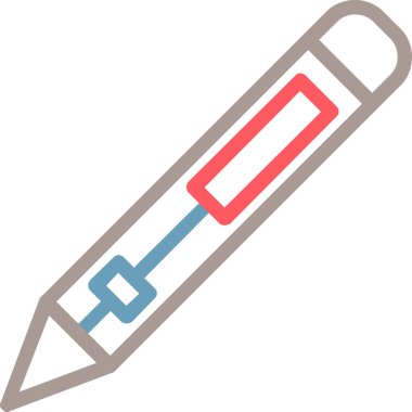 Kalem. Web simgesi basit illüstrasyon