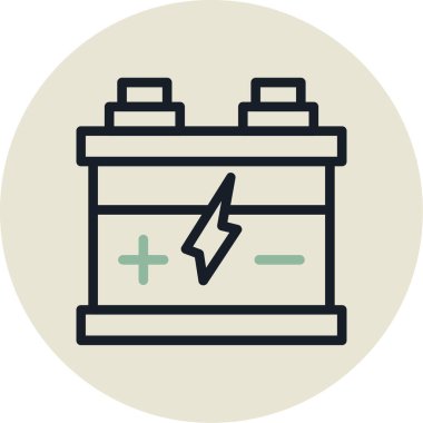 güç vektör simgesi modern basit vektör illüstrasyonu