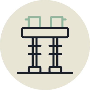 Modern simgenin vektör illüstrasyonu