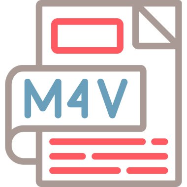 Dosya biçim simgesinin vektör illüstrasyonu