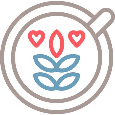 Kalp. Web simgesi basit illüstrasyon