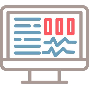 Bilgisayar. Web simgesi basit tasarım