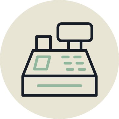 calculator icon, vector illustration simple design