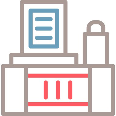 Bina. Web simgesi basit illüstrasyon