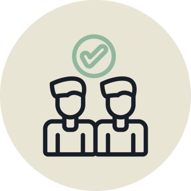 İnsan simgesinin vektör illüstrasyonu