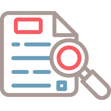 belge simgesi vektör illüstrasyonu