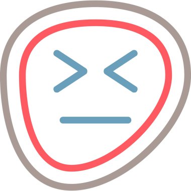 emoji simgesinin vektör illüstrasyonu