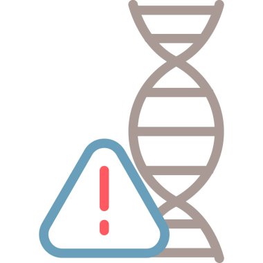 Bir DNA simgesinin vektör illüstrasyonu