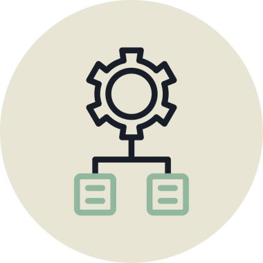 Modern simgenin vektör illüstrasyonu