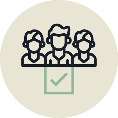 insanlar simge vektör illüstrasyonu