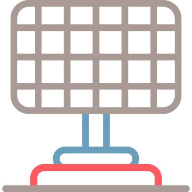 Izgara ikonu, vektör illüstrasyonu