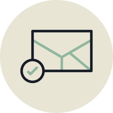 E- posta simgesinin vektör illüstrasyonu