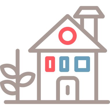 ev simgesi vektör illüstrasyonu