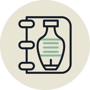 Şişe. Web simgesi basit illüstrasyon