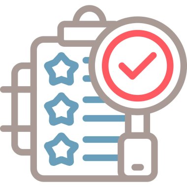 kontrol listesi simgesi. Basit tasarım