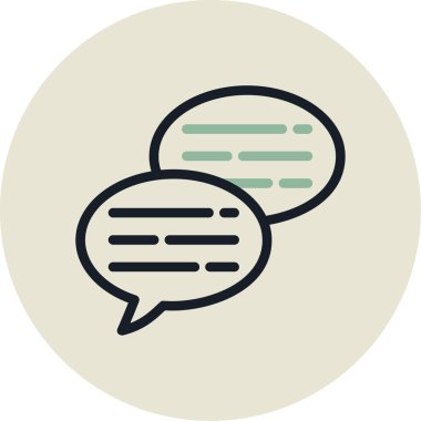 kabarcık sohbet simgesi, modern tasarım vektör çizimi