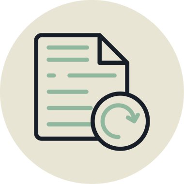 Belge simgesinin vektör illüstrasyonu