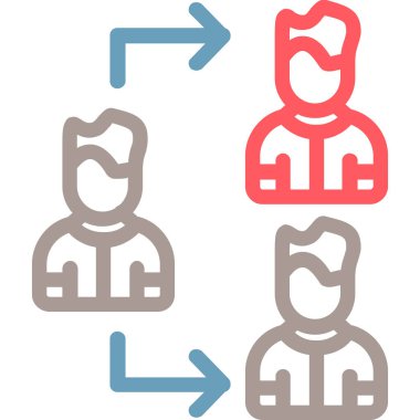 grup insan simgesini ana hatlar biçiminde gruplandırın