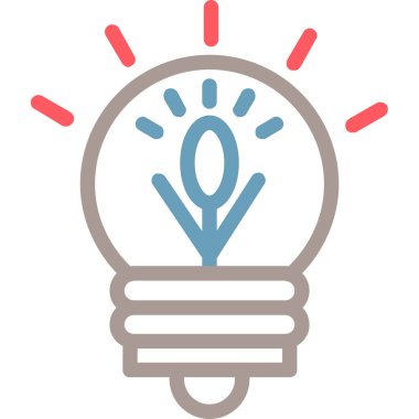 Ampul. Web simgesi basit illüstrasyon