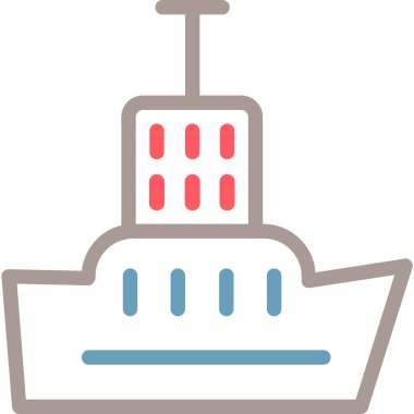 Tekne. Web simgesi basit illüstrasyon