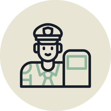 vektör subayı illüstrasyonu