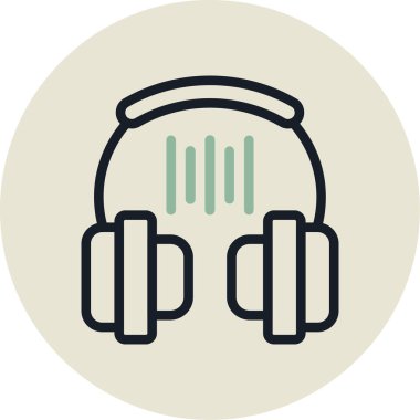 Müzik simgesinin vektör illüstrasyonu