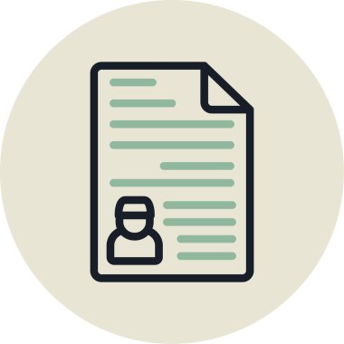 belge simgesi vektör illüstrasyonu