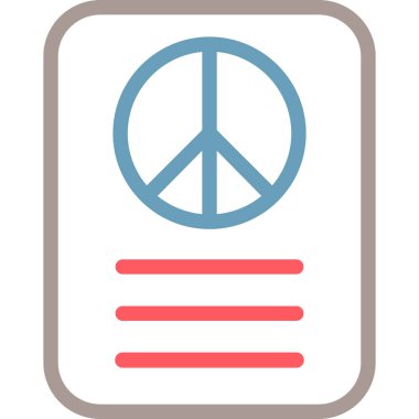 Barış simgesi vektör illüstrasyonu