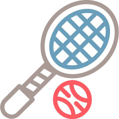 Tenis raketi. Basit resimleme